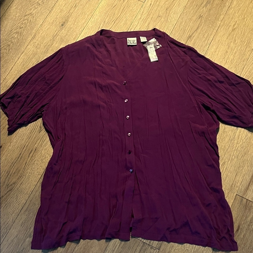 JACQUE & KOKO button down shirt, size 22/24